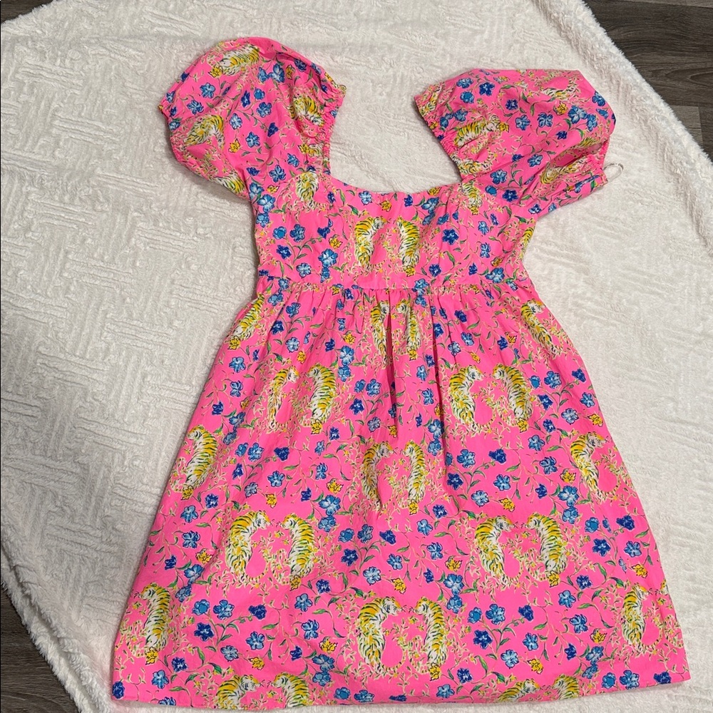 Lilly Pulitzer Pink and Blue Patterned Dress